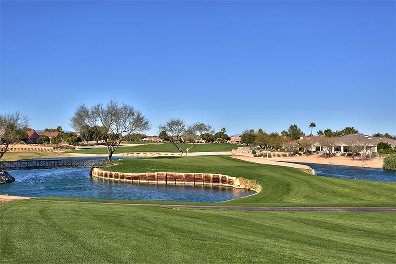A golf course at Sun City Grand in Surprise, Arizona