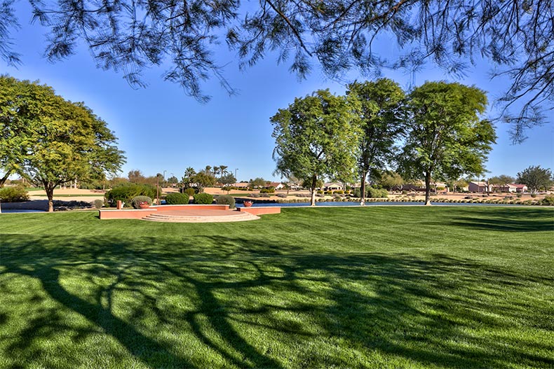 The grounds of Sun City Grand in Surprise, Arizona