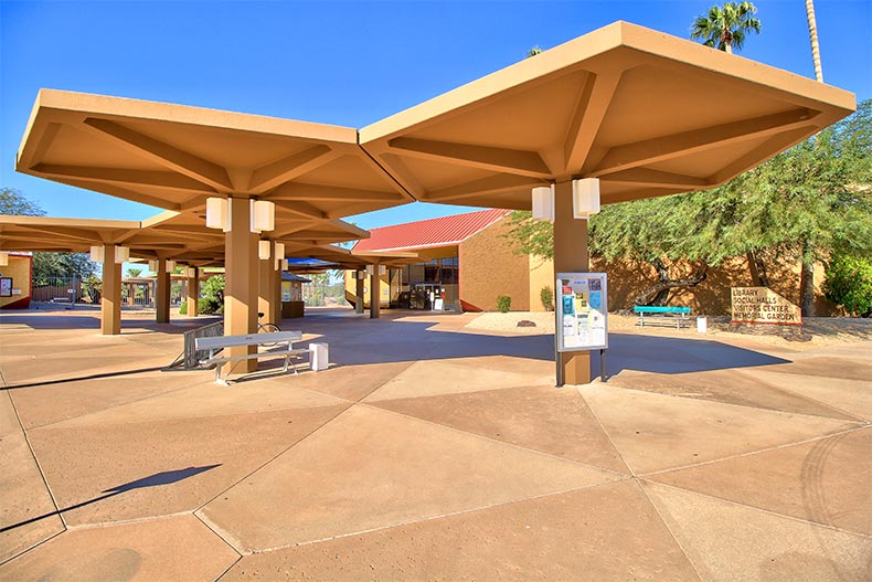 Outdoor amenities at Sun City in Arizona