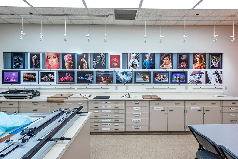 Interior view of the photography studio at Sun City West in Sun City West, Arizona