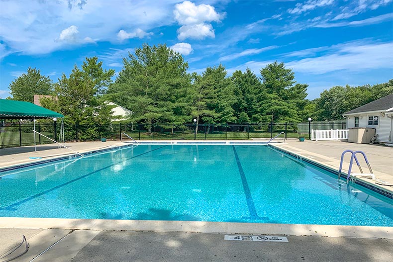 The outdoor pool at Surrey Downs in Freehold, New Jersey