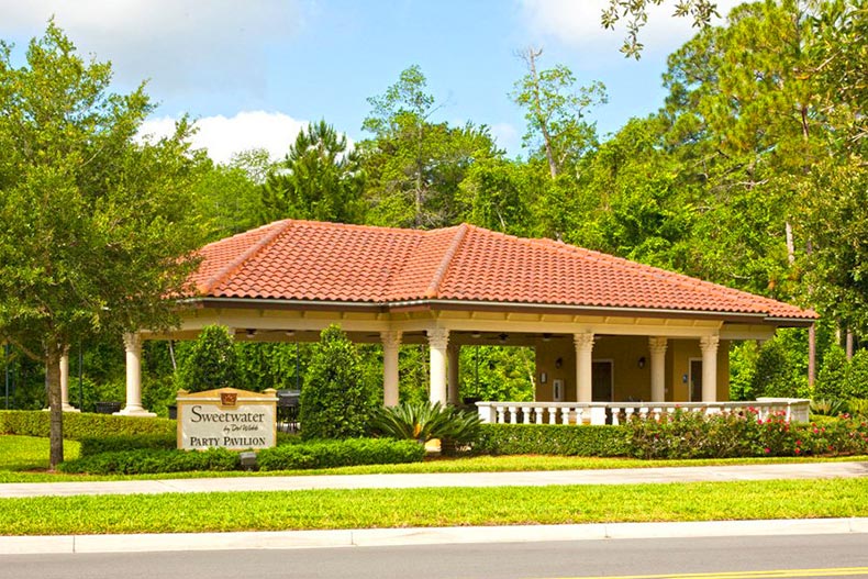 An outdoor pavilion at Sweetwater in Jacksonville, Florida