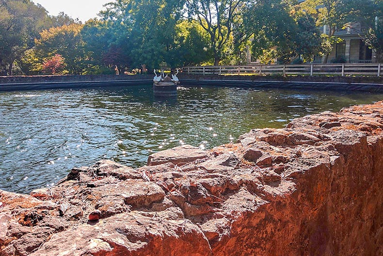 Photo of a scenic pond in Temelec in Sonoma, California