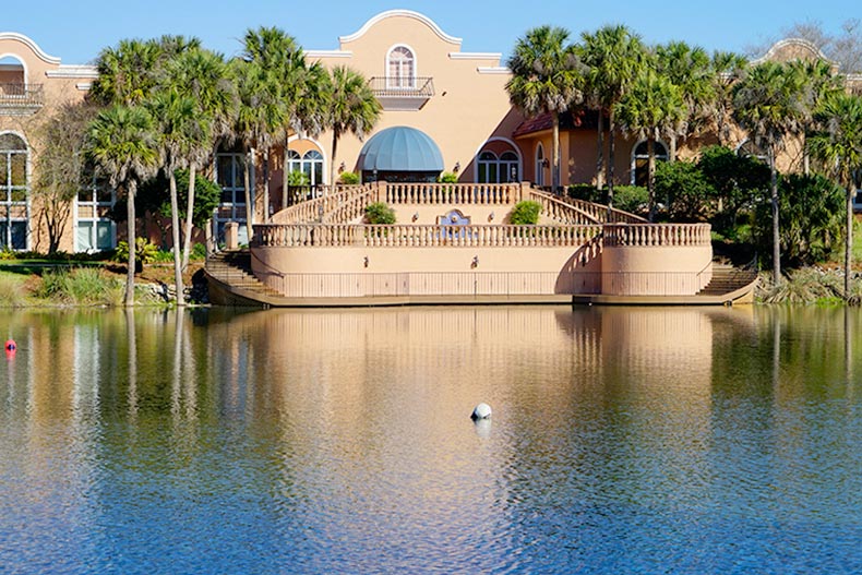 A picturesque pond at The Villages in Florida