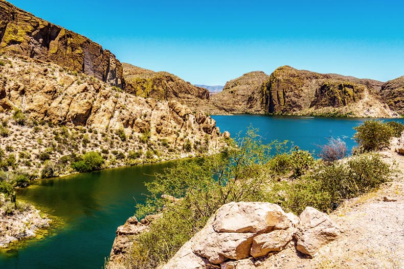 Canyon Lake at Tonto National Forest along the Apache Trail in Arizona
