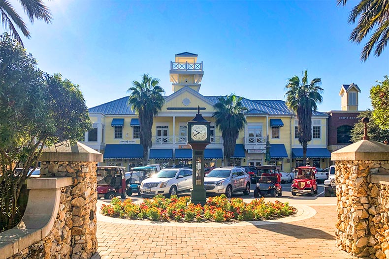 A community square at Latitude Margaritaville in Daytona Beach, Florida