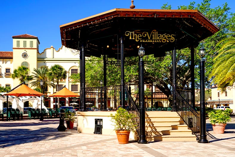 Photo of a town square gazebo in The Villages, Florida