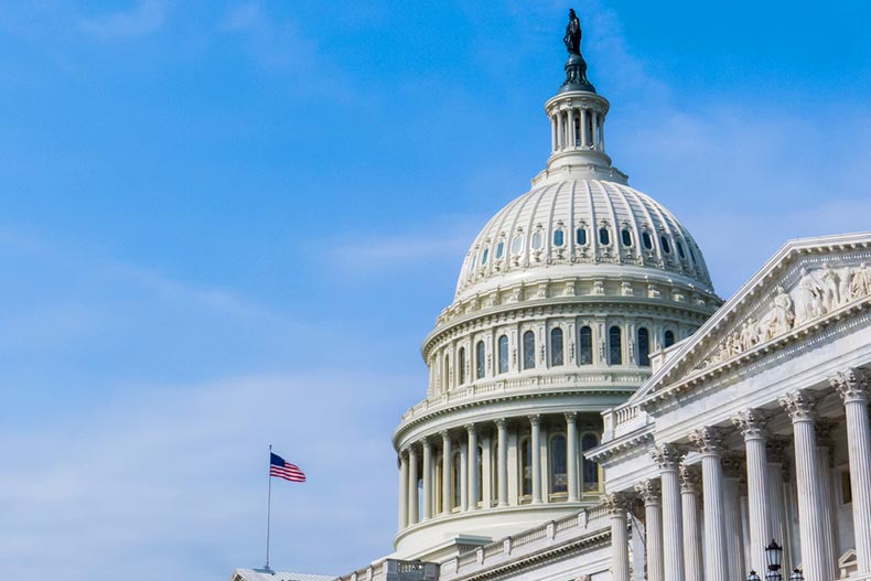 Exterior view of the United States Capitol Building