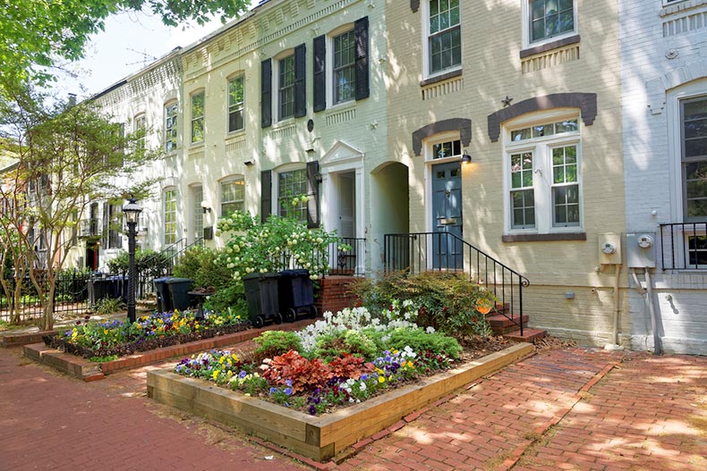 Residential building in Georgetown neighborhood in Washington D.C.