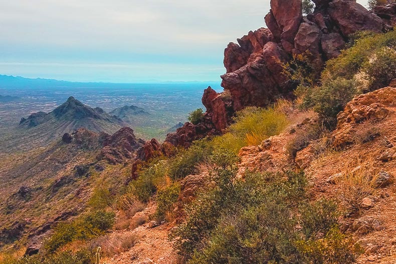 Photo of Vulture Peak Trail overlooking mountains in Wickenburg, Arizona